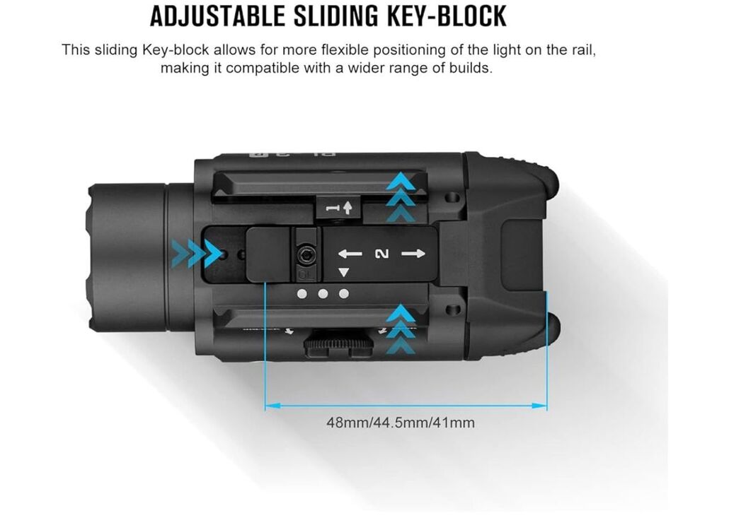 Olight PL-3R Valkyrie Taktik Lamba 1500 Lümen Maksimum 205 M 