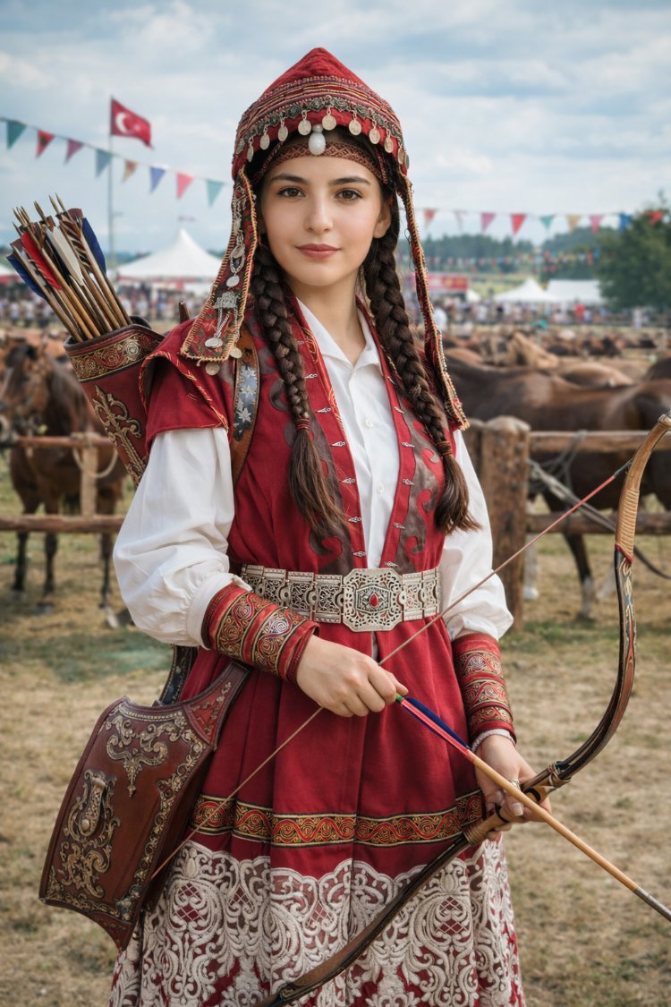 Okçu Kaftanı Çalışması -Türkmen Otağı