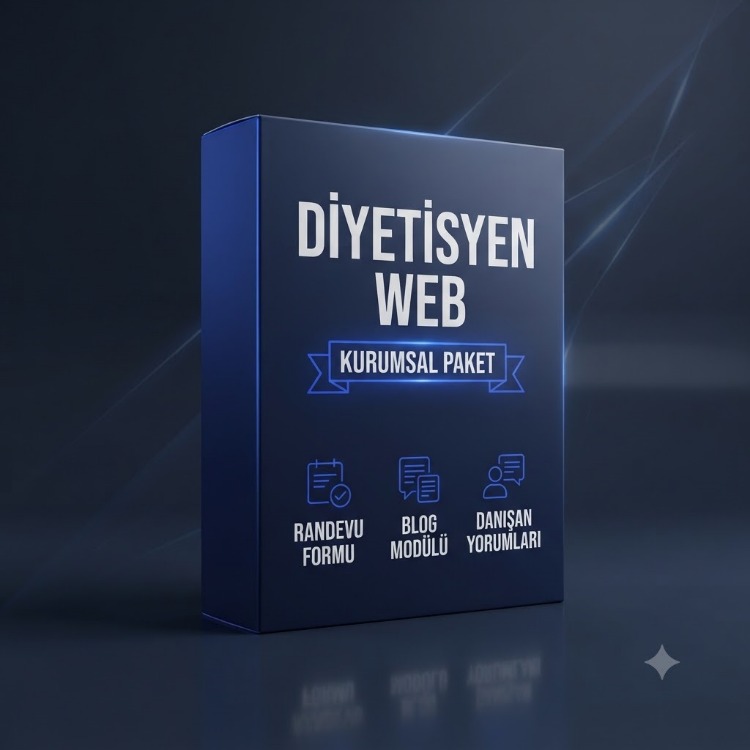 Diyetisyen ve Beslenme Uzmanlarına Özel Kurumsal Web Sitesi Paketi
