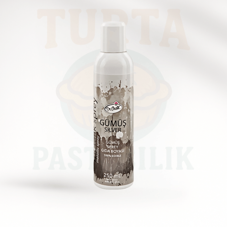 DR.GUSTO METALİK SPREY 250 ML GÜMÜŞ