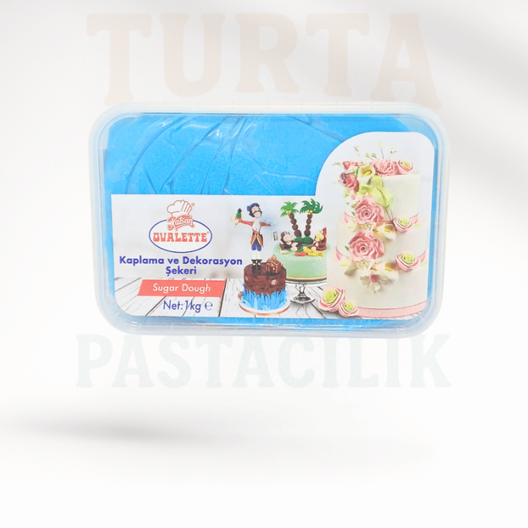 OVALETTE ŞEKER HAMURU MAVİ 1 KG