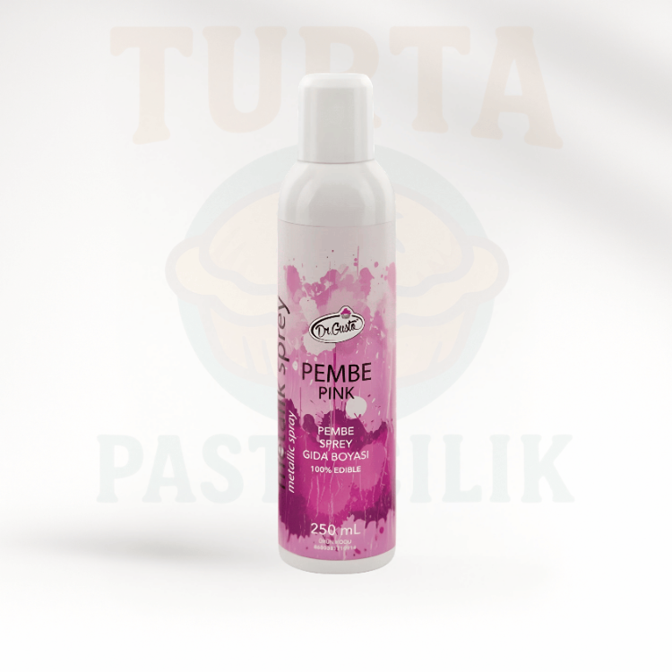 DR.GUSTO METALİK SPREY 250 ML PEMBE