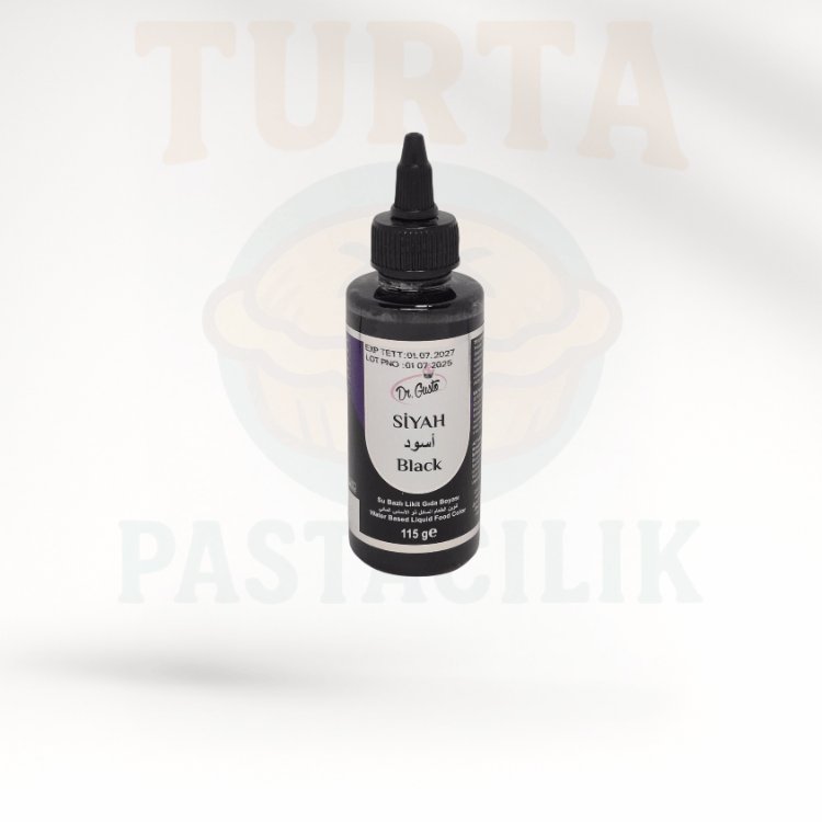 DR.GUSTO LİKİT BOYA SİYAH 115 GR