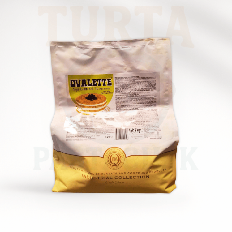 OVALETTE KADİFE YEŞİL KEK – 3 KG