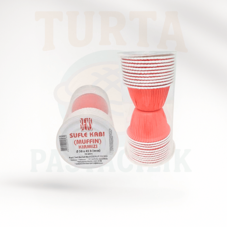 MUFFİN KABI 20'Lİ KIRMIZI