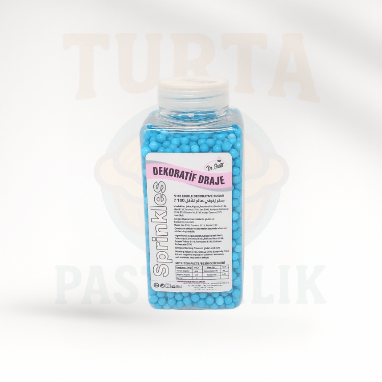 DR.GUSTO SPRINKLES 2 MM – 250 GR MAVİ