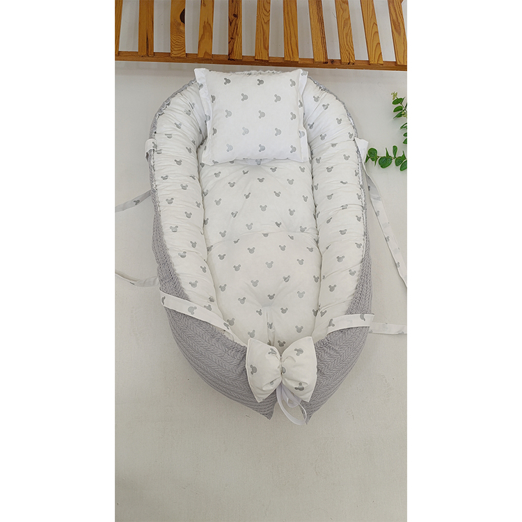 55) BABYNEST ANNE YANI YATAĞI GRİ