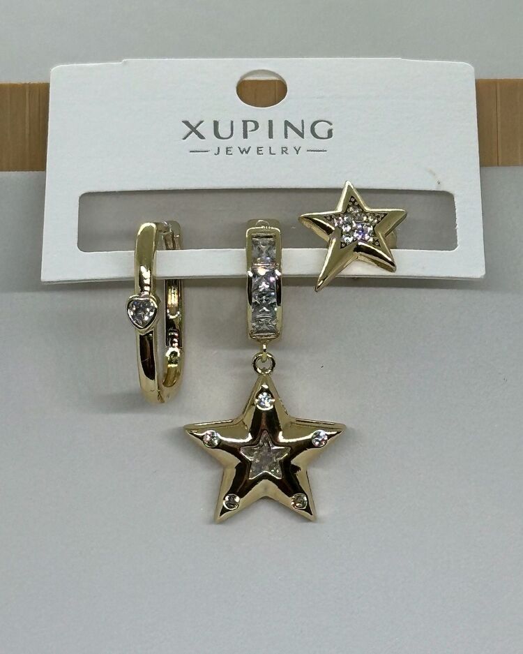 XUPİNG YILDIZ MİX ÜÇLÜ KÜPE