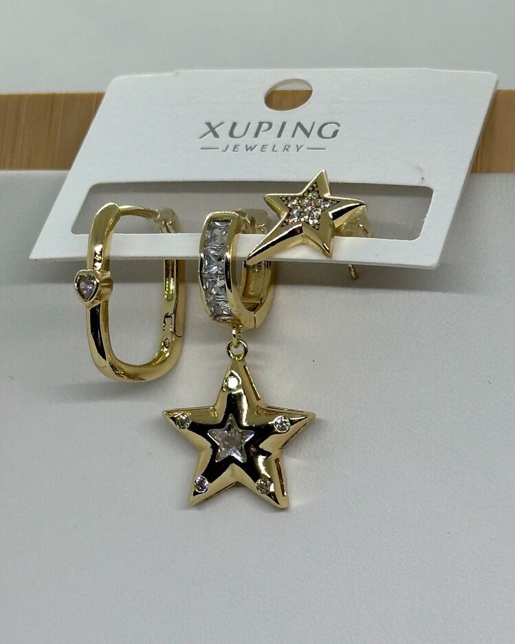 XUPİNG YILDIZ MİX ÜÇLÜ KÜPE