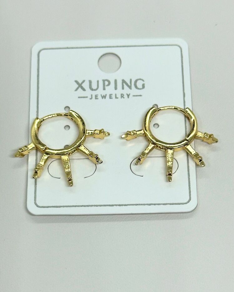 XUPİNG GÜNEŞ YILDIZLAR HALKA KÜPE 