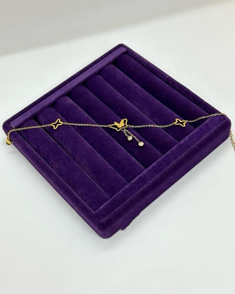 Çelik Gold kelebek Halhal 