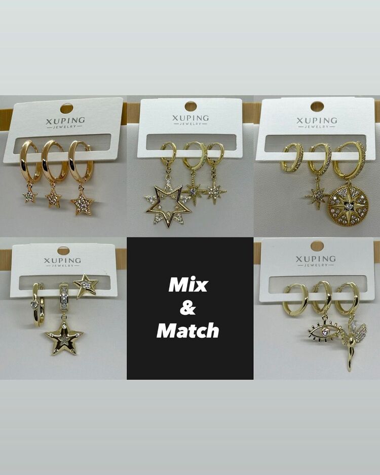 XUPİNG YILDIZ MİX ÜÇLÜ KÜPE