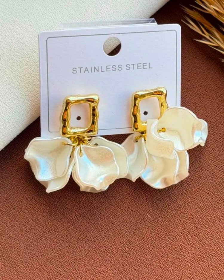 Romantik rüya çelik küpe✨