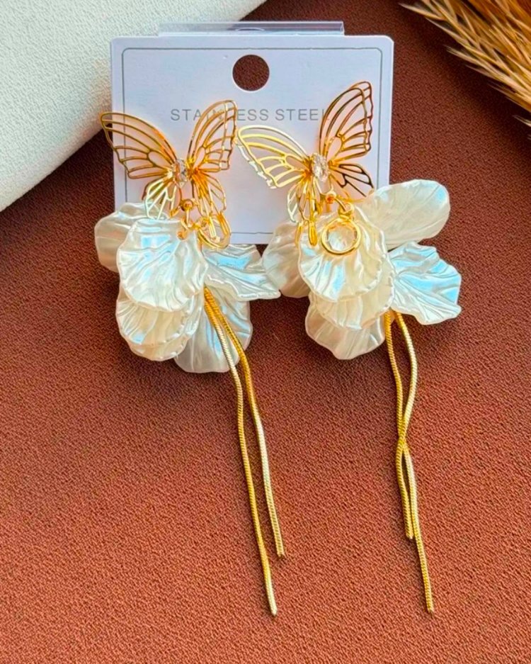 Romantik rüya çelik küpe✨