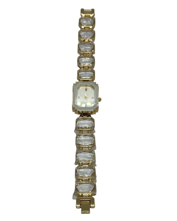 Swarovski model taşlı bayan saati (Gold)