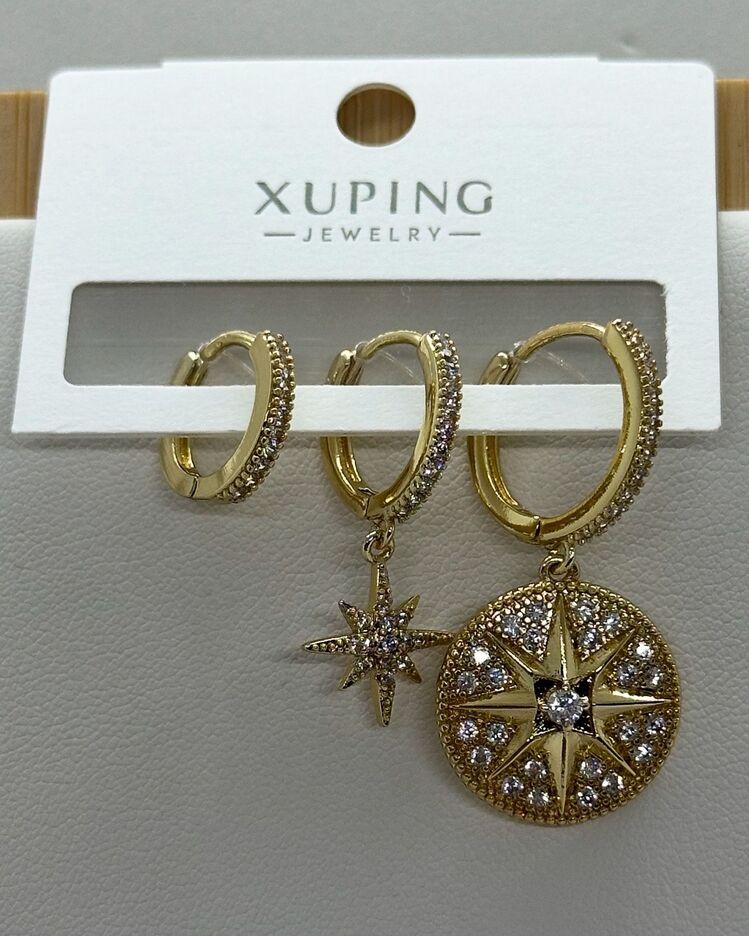 XUPİNG YILDIZ MİX ÜÇLÜ KÜPE