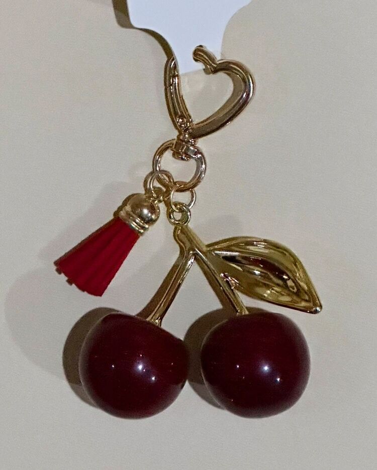 Trend çanta charmı kiraz