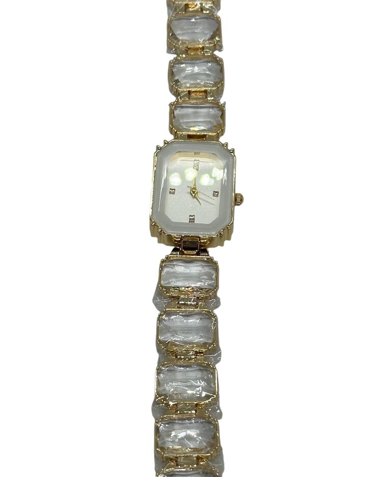 Swarovski model taşlı bayan saati (Gold)
