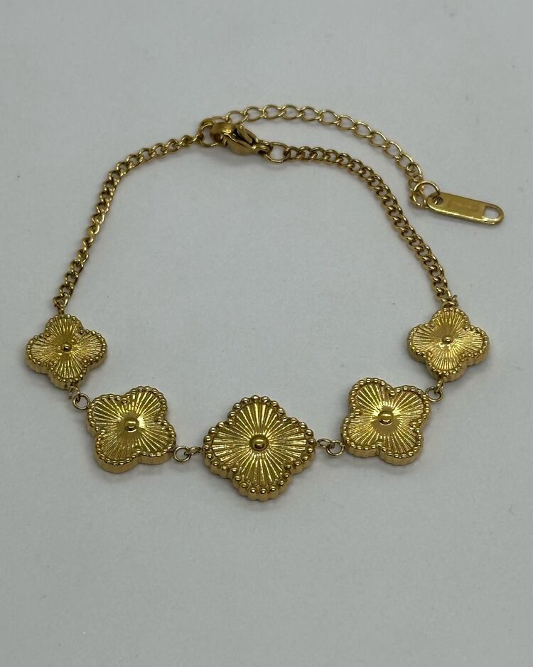 Çelik Gold Van Cleef Bileklik