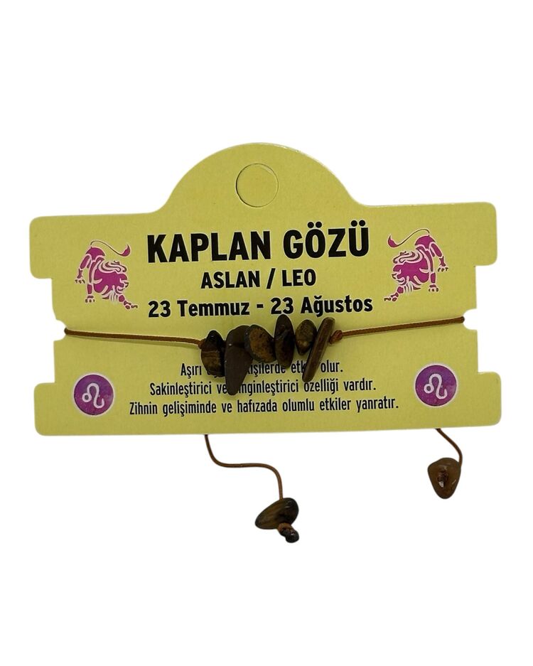 DOĞALTAŞ BURÇ İP BİLEKLİK 