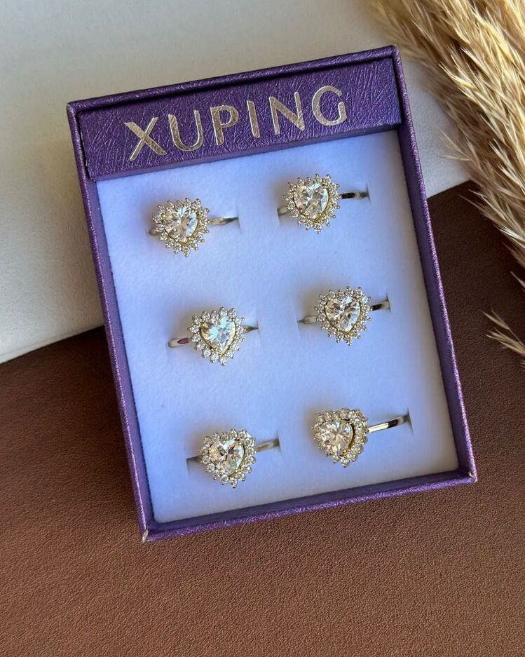7 NUMARA XUPİNG KALP TAŞLI YÜZÜK