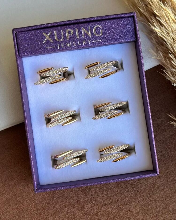 6 NUMARA XUPİNG IŞILTILI ZİGZAG YÜZÜK