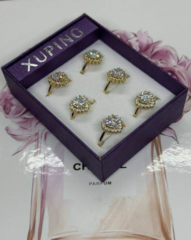 9 NUMARA XUPİNG KALP TAŞLI YÜZÜK