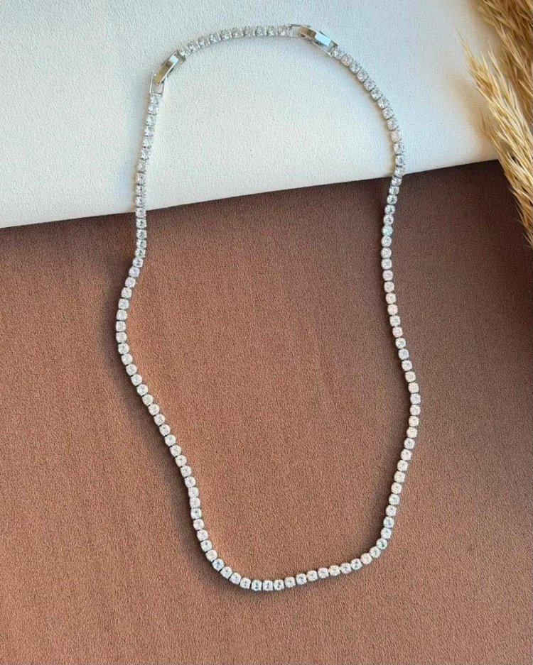 Çelik Silver Suyolu Kolye 