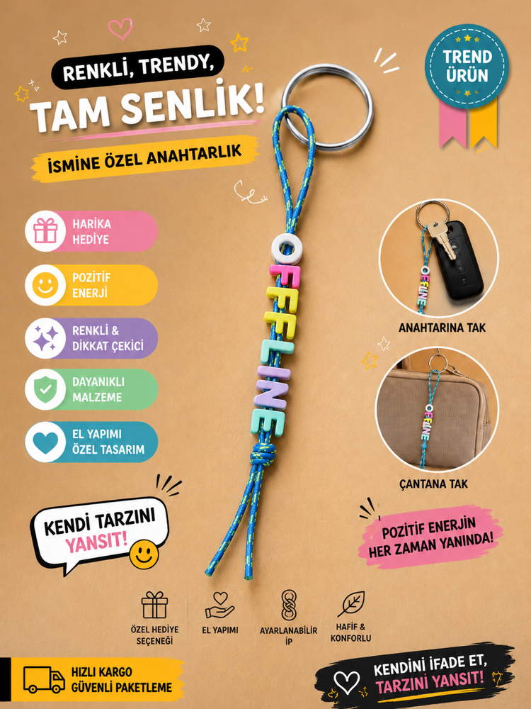 Offline yazılı anahtarlık
