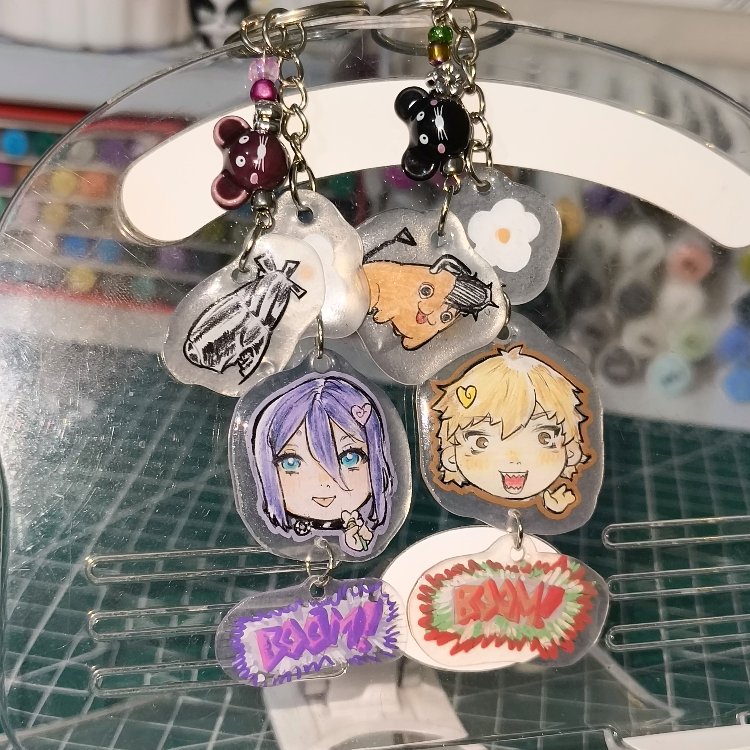 Reze x Denji anahtarlık
