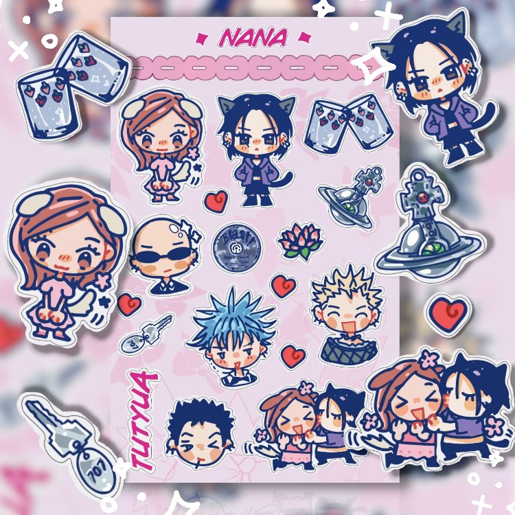 Nana sticker sayfası 