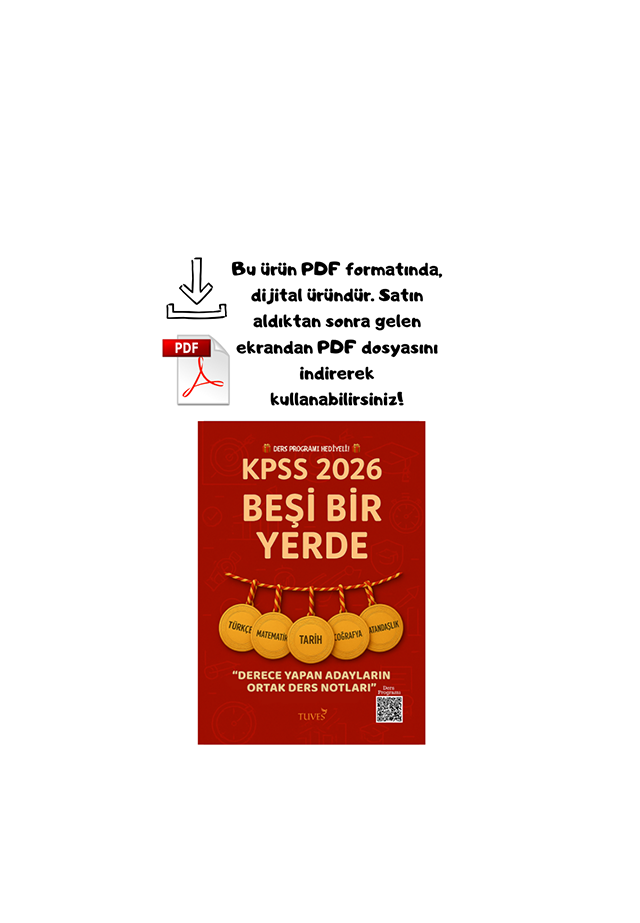 KPSS 2026 BEŞİ BİR YERDE (1 SENELİK DERS PROGRAMI HEDİYELİ!) (PDF/DİJİTAL ÜRÜN)