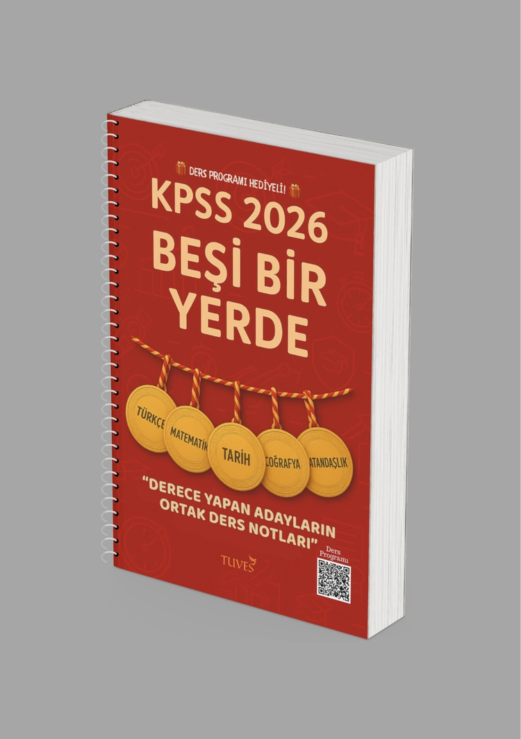 KPSS 2026 – Beşi Bir Yerde Derece Yapan Adayların Ortak Ders Notları (Ders Programı Hediyeli)