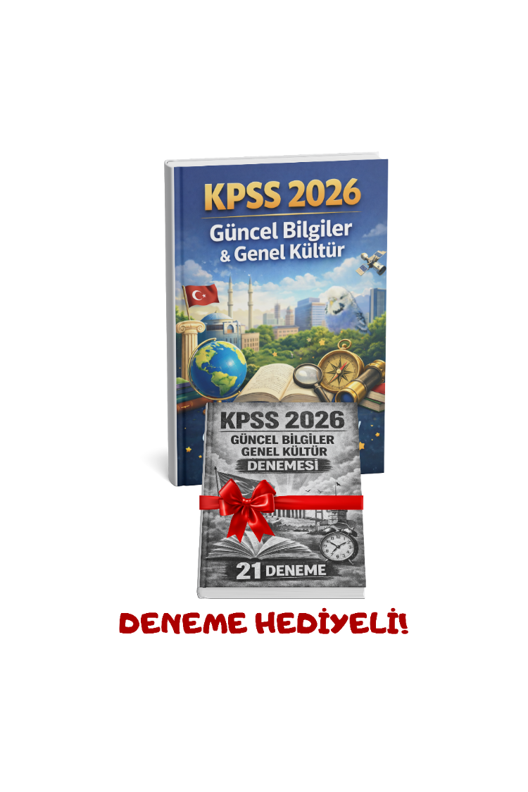 KPSS 2026 GÜNCEL BİLGİLER-GENEL KÜLTÜR (21'Lİ DENEME HEDİYELİ)