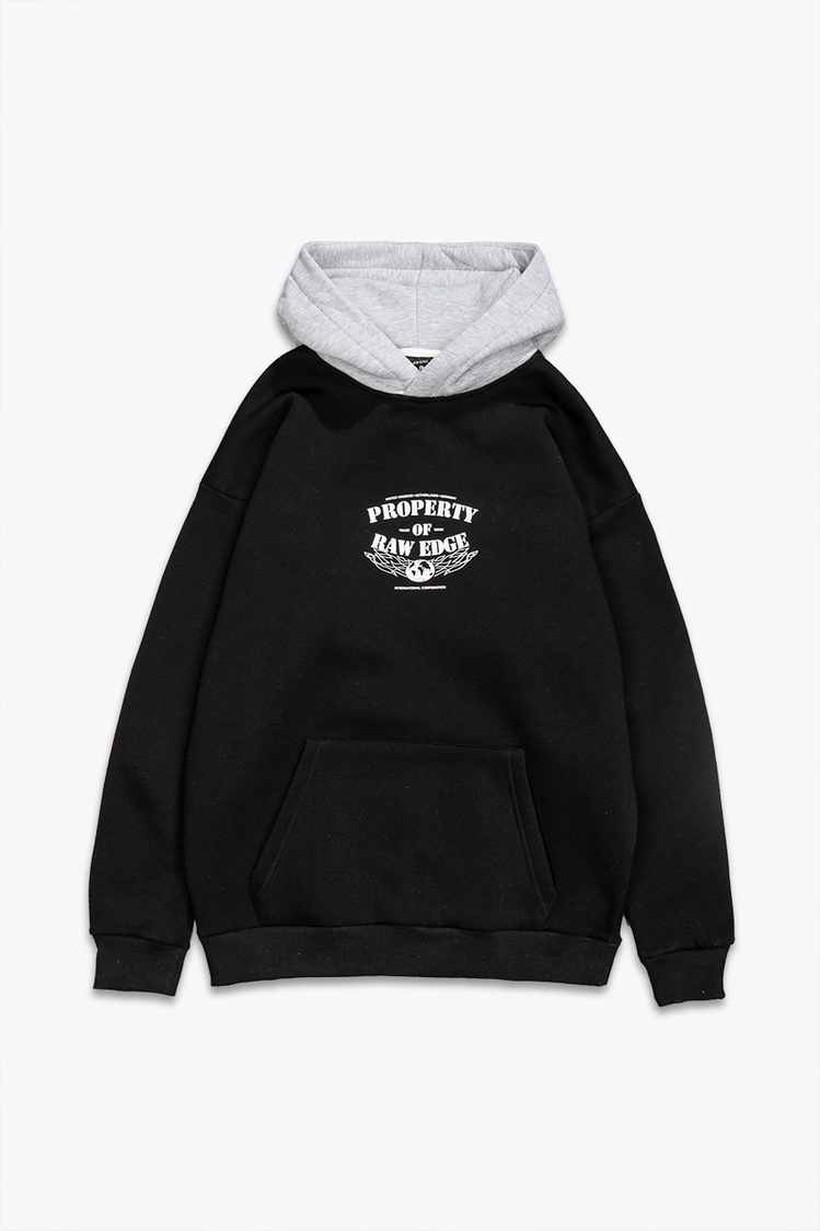İki renk Şardonlu Sweatshirt