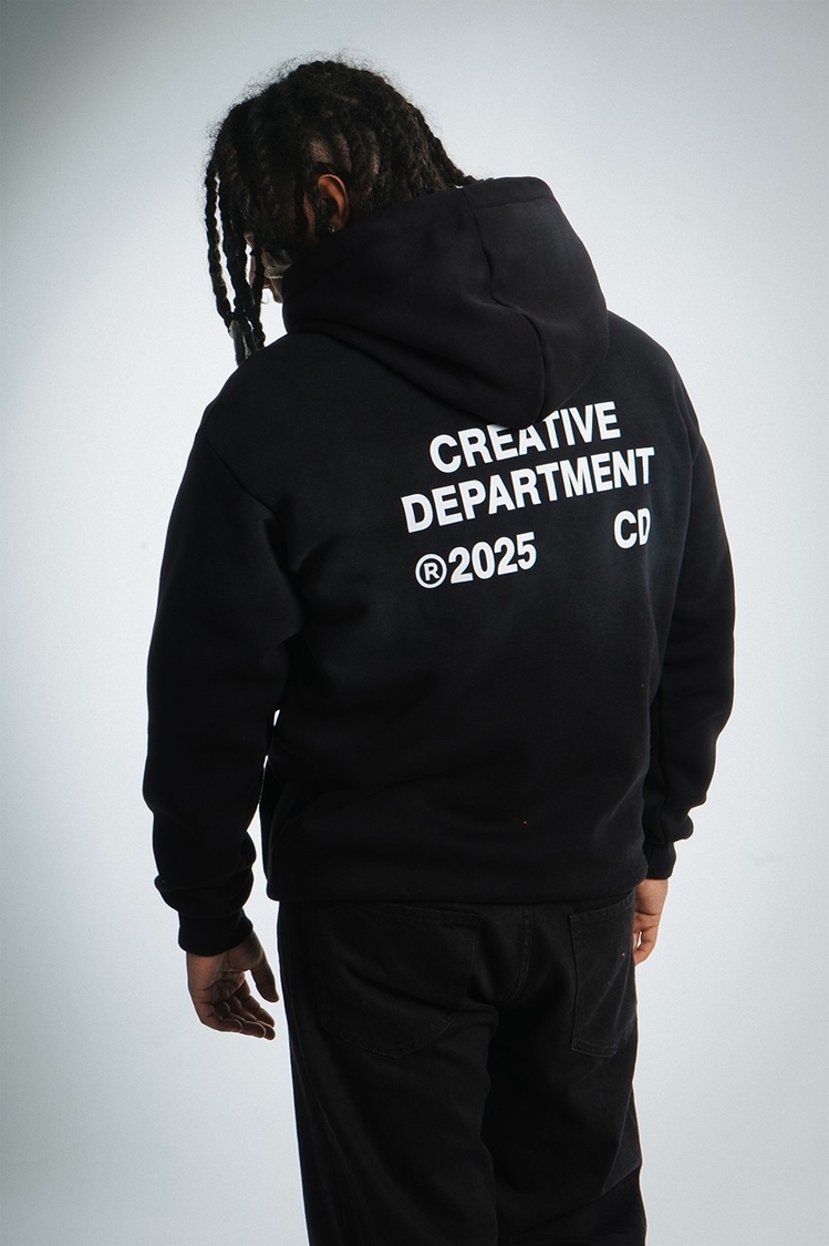  Oversize 3 İplik Şardonlu Creative Department Hoodie