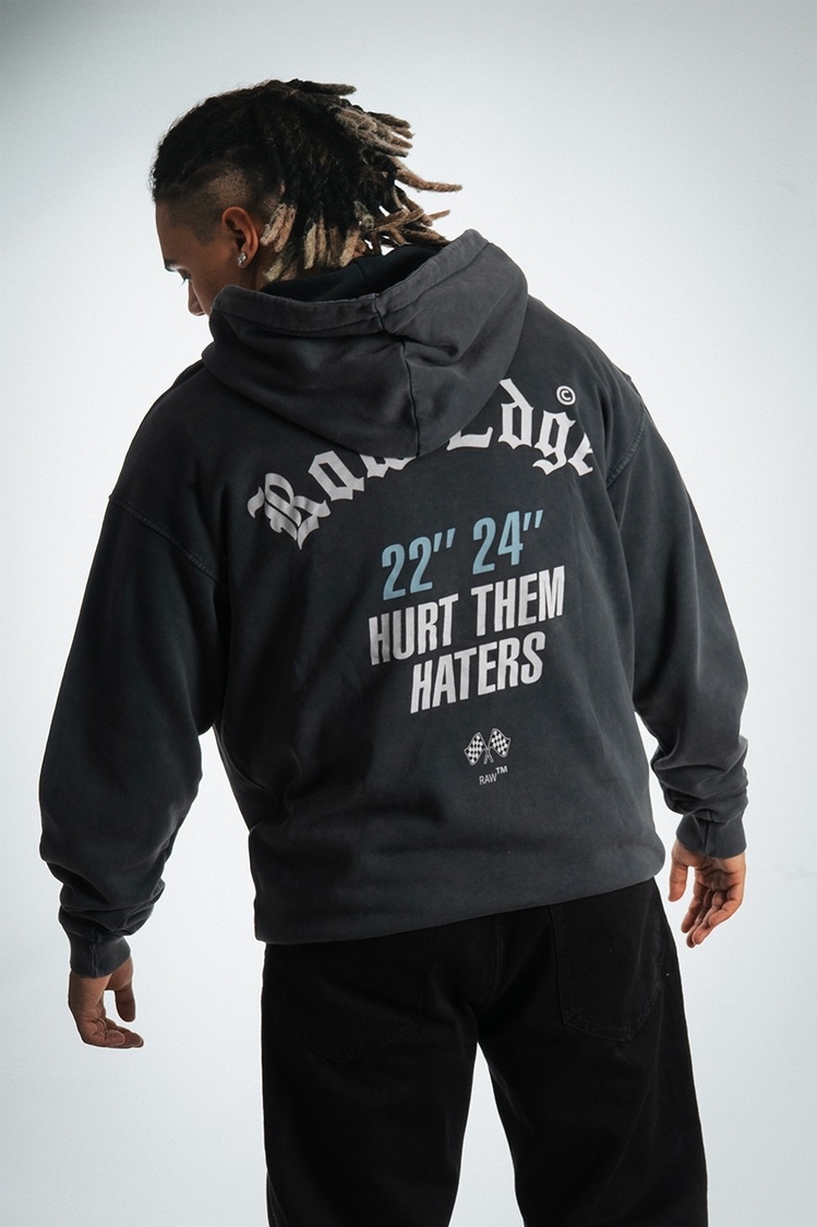 3 İplik Sardonsuz Oversize Hoodie – Raw Edge 