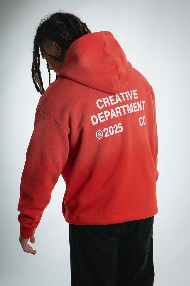  Oversize 3 İplik Şardonlu Creative Department Hoodie