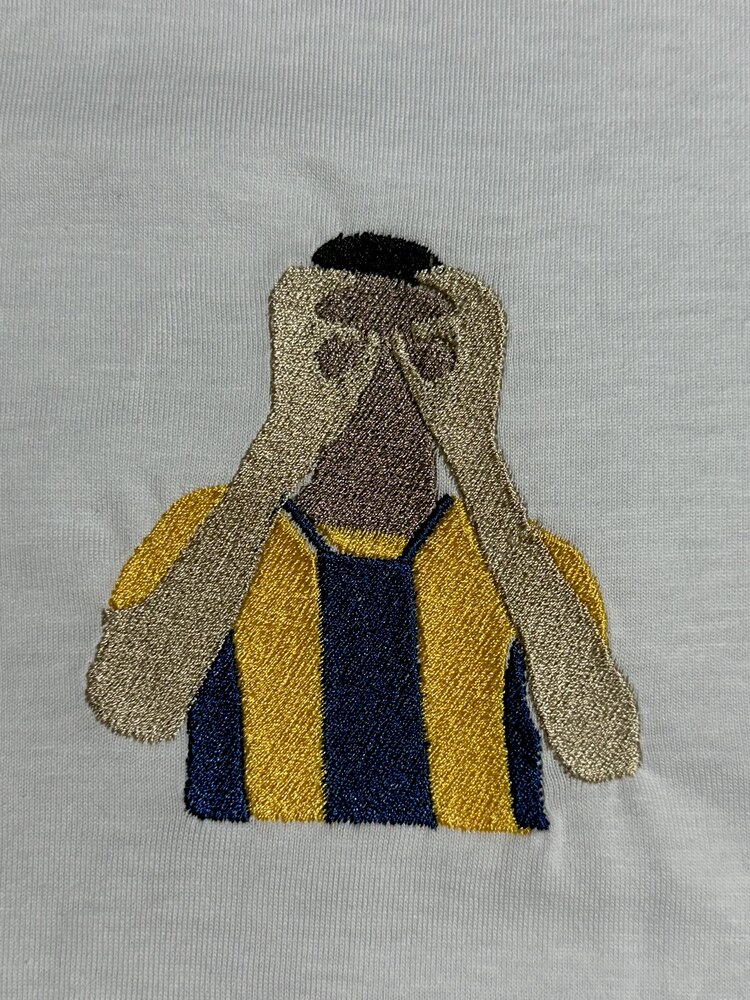 En - Nesyri Nakış İşlemeli Oversize T-shirt