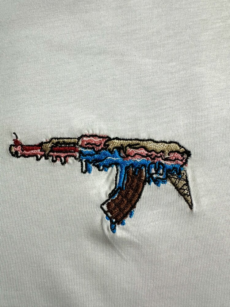 ICE - 47 Nakış İşlemeli Oversize T-shirt