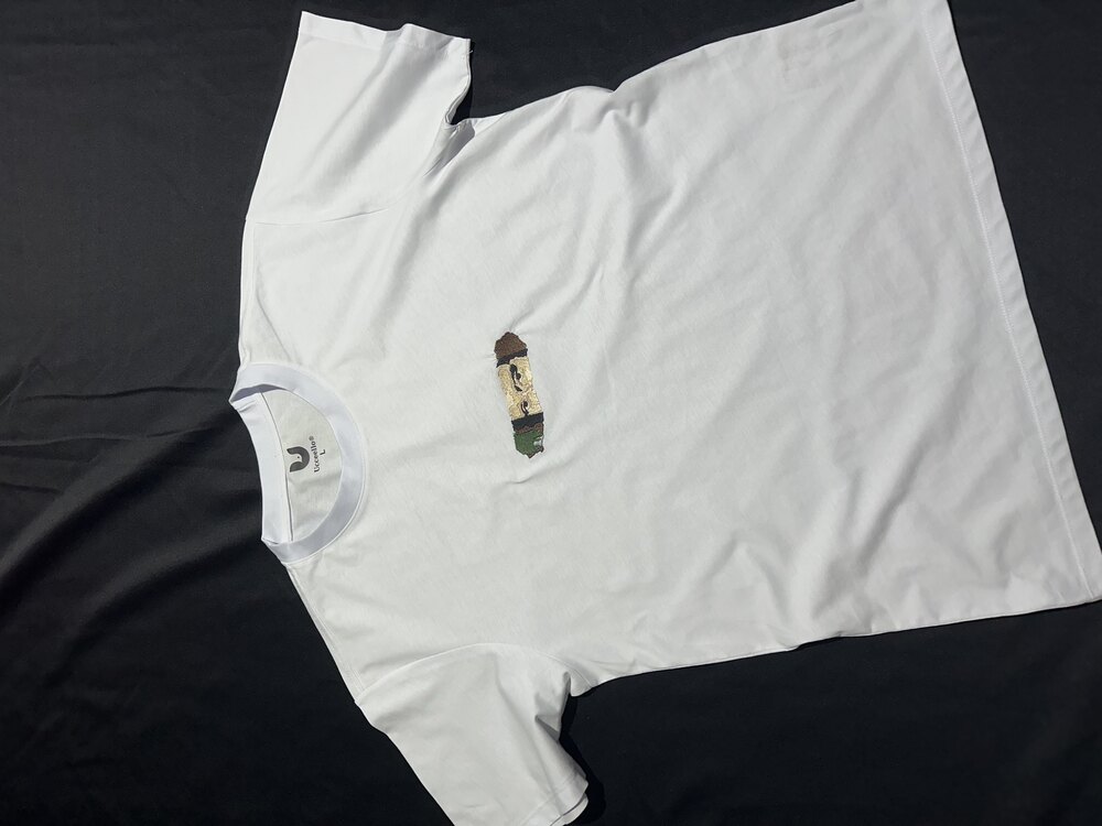 Mona Lisa Nakışlı Oversize T-shirt