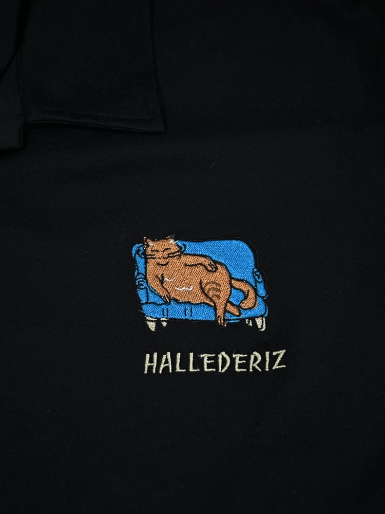 Hallederiz Nakış İşlemeli Polo Yaka T-shirt