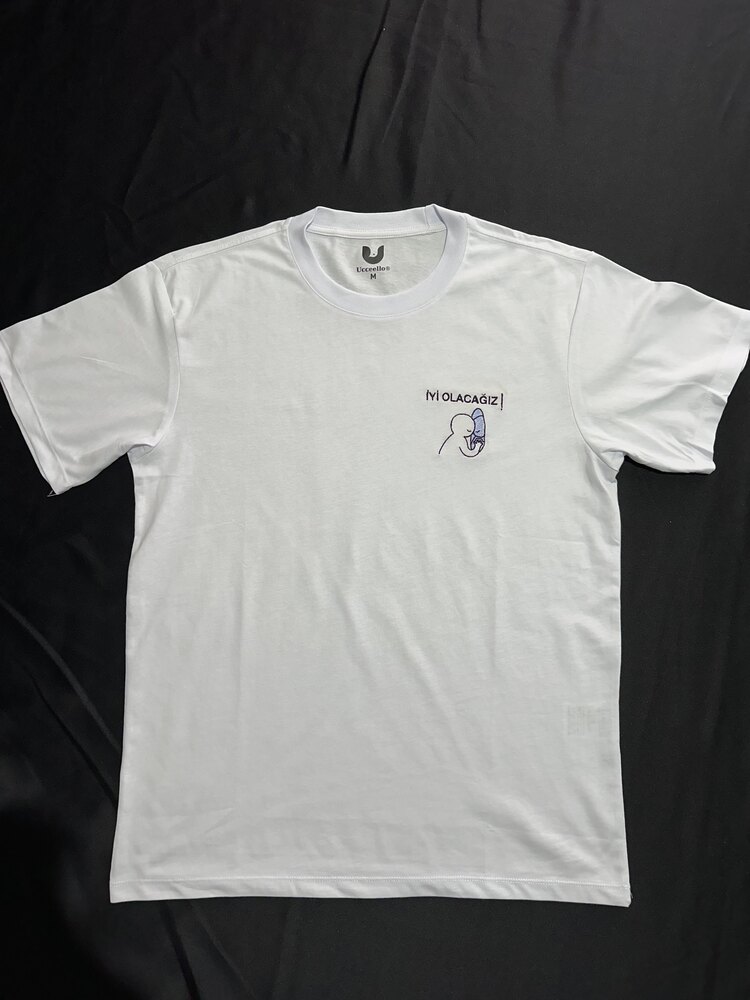 İyi Olacağız Nakış İşlemeli Oversize T-shirt