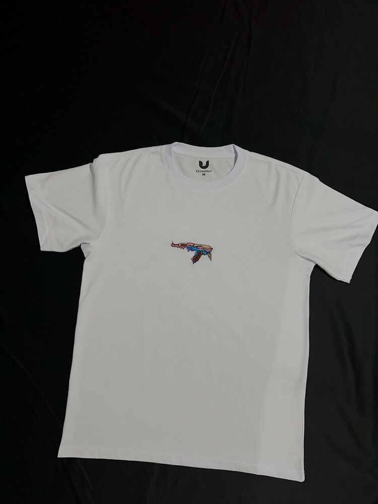 ICE - 47 Nakış İşlemeli Oversize T-shirt