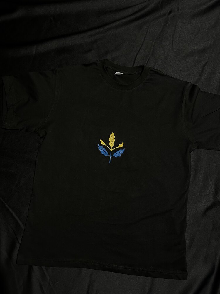 Çınar Nakış İşlemeli Oversize T-shirt