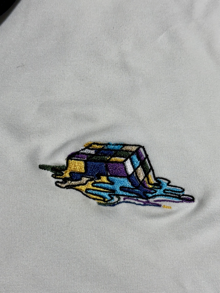 Zeka Drip Nakış İşlemeli Siyah Yaka Polo T-shirt