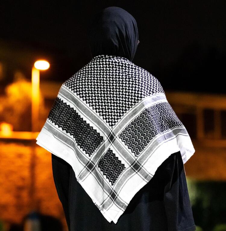 Unisex Filistin Çefye Yöresel Şal, Arap Şalı