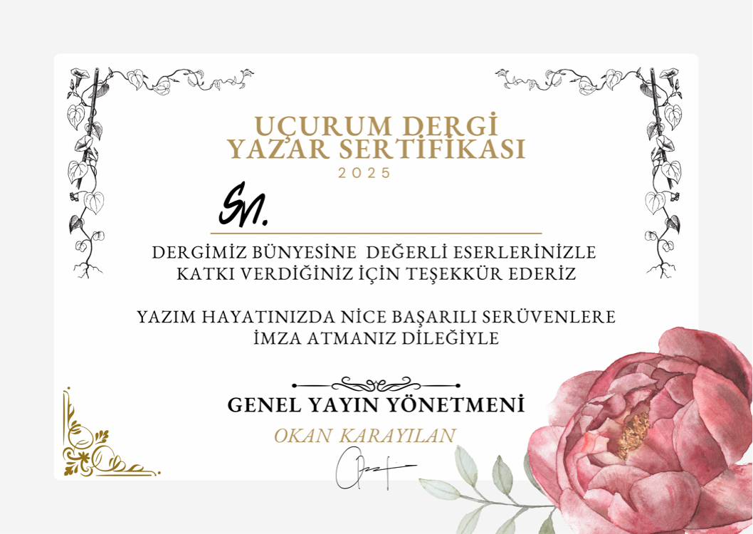 KASIM ÖZEL SAYISI -( 2 ADET VE ÜZERİ SİPARİŞE SERTİFİKA HEDİYELİ)