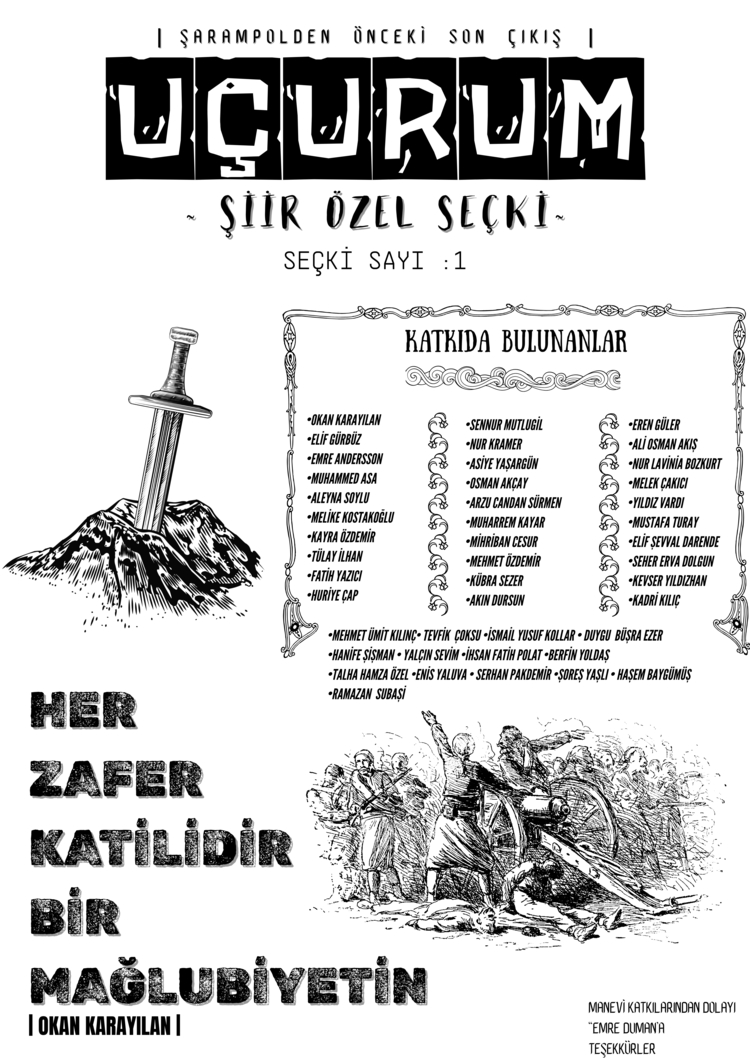 UÇURUM DERGİ - ŞİİR ÖZEL SEÇKİ