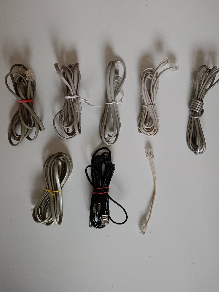 8 Adet Telefon/Modem RJ45 Kablo
